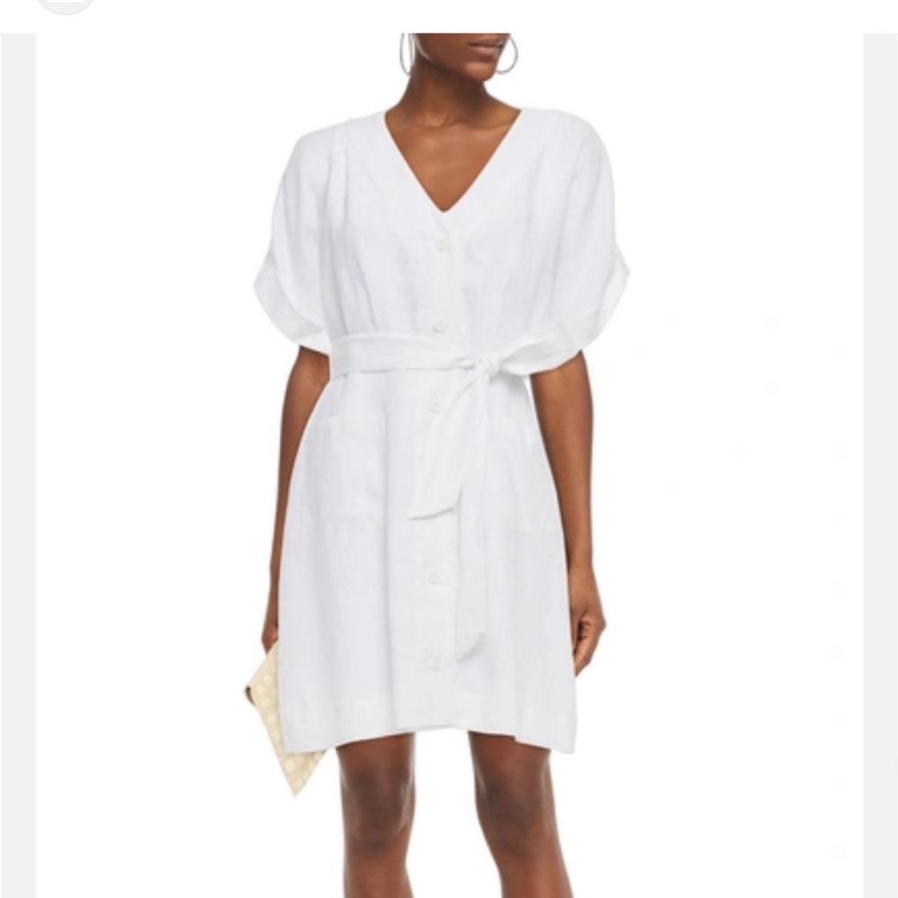 Equipment Bernyce linen dress. Size 4.